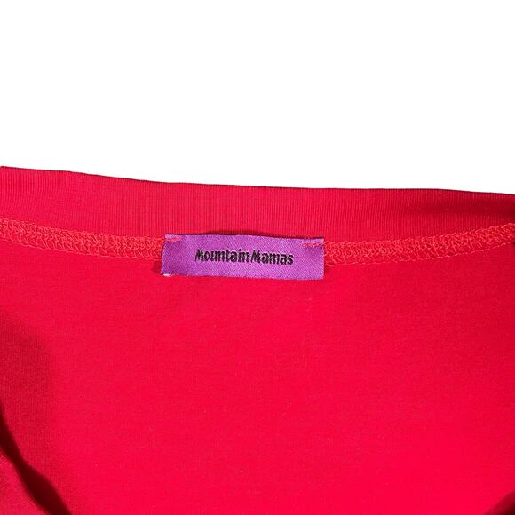 Mountain Mamas Red‎ Blouse Women’s Size XXXL Basic Stretch - Picture 4 of 10